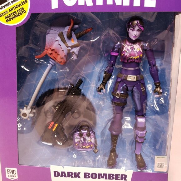 Fortnite Dark Bomber 7-Inch Action Figure Accessories 22 Moving Parts - Picture 5 of 6